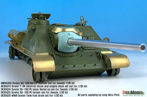 DEF MODEL (1/35) SU-100 TD Set di dettagli base in fotoincisione (per il nuovo kit Zvezda)