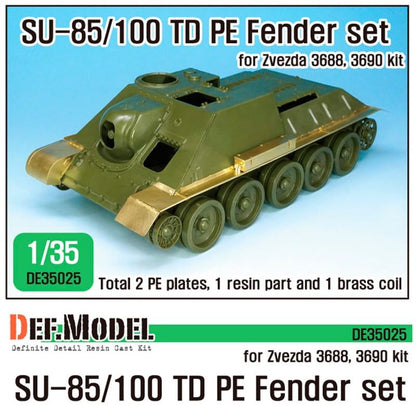 DEF MODEL (1/35) SU-85/100 PE Fender Set (for Zvezda new kit)