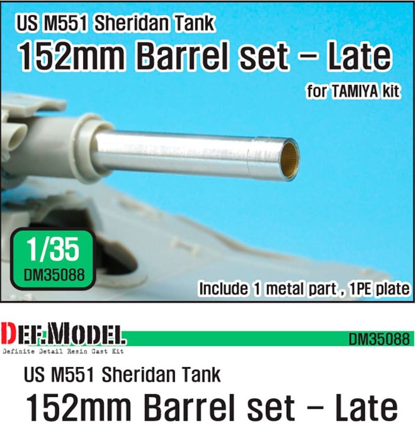 DEF MODEL (1/35) M551 Sheridan 152mm metal barrel set - Late