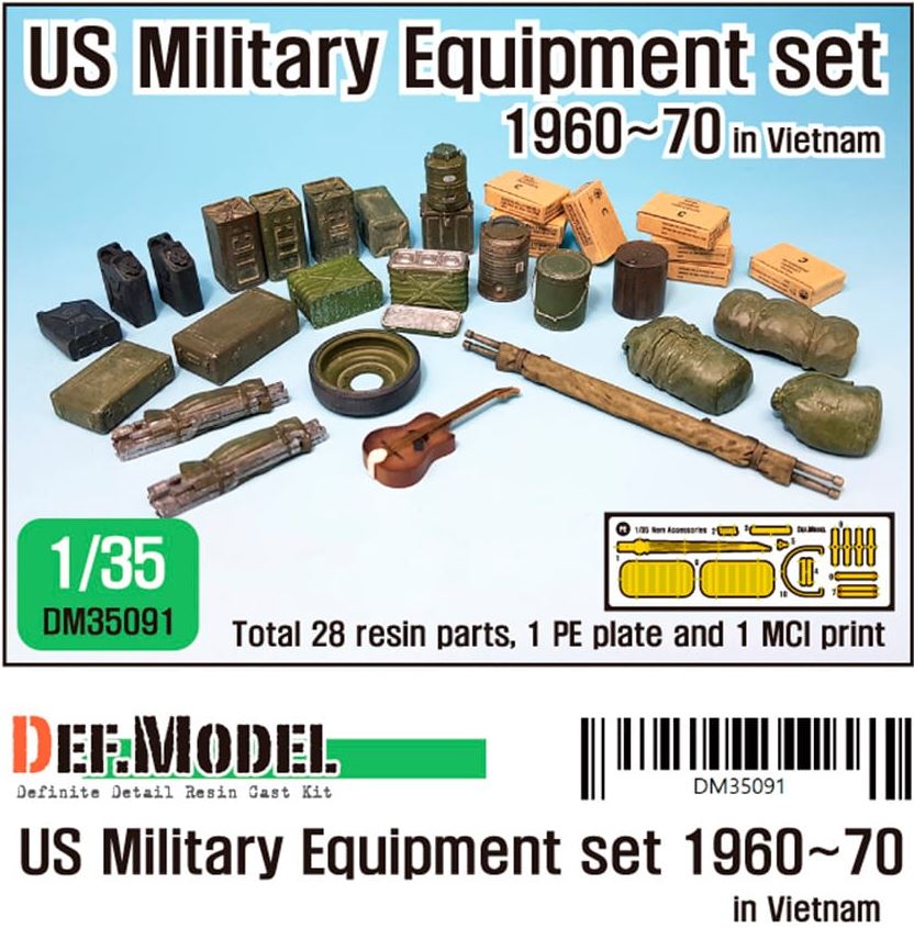 DEF MODEL (1/35) US Military Equipment set -1960-70