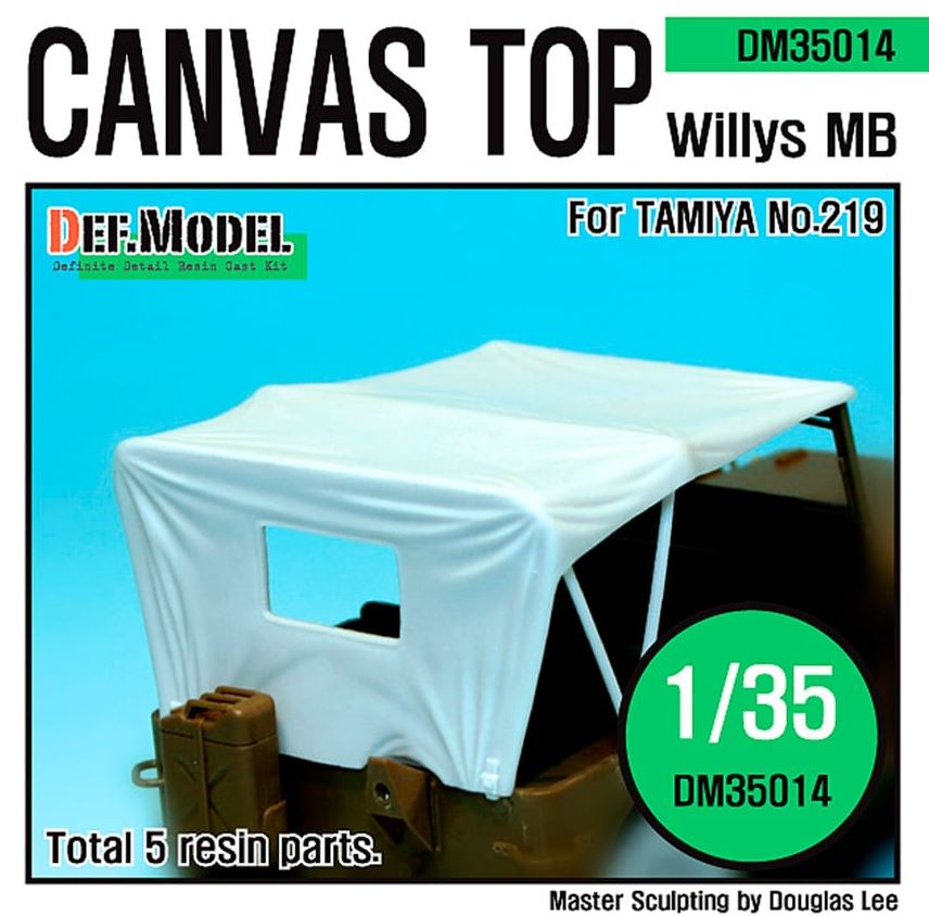 DEF MODEL (1/35) Willys MB Canvas Top (for Tamiya Kits)