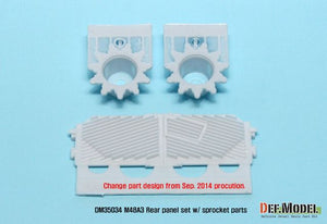 DEF MODEL (1/35) M48A3 Rear panel w/sprocket