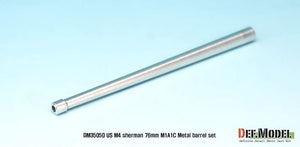DEF MODEL (1/35) US M4 Sherman 76mm M1A1C Metal Barrel Set (for Sherman 76(w) kit)