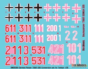 DEF MODEL (1/35) Kit di conversione per Panzer 739(f) S35 tedesco (per kit Tamiya)