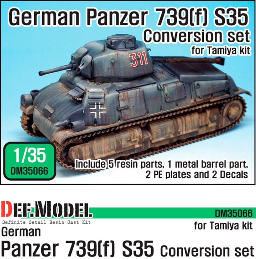 DEF MODEL (1/35) German Panzer 739(f) S35 Conversion Set (for Tamiya Kit)