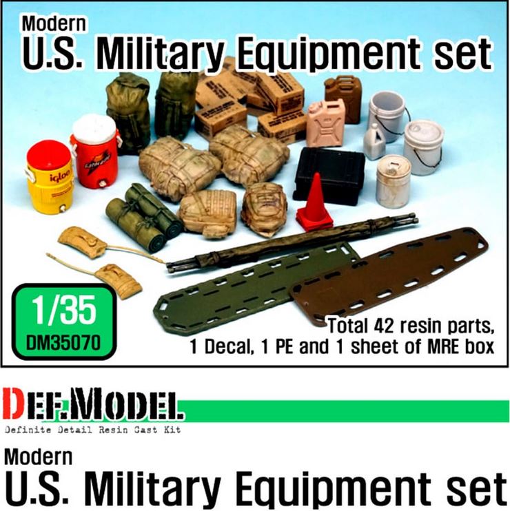 DEF MODEL (1/35) Modern US Army Stowage set