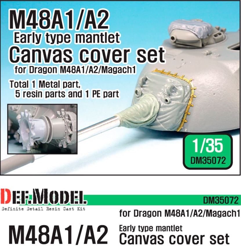 DEF MODEL (1/35) US M26 Pershing Mantlet Canvas cover set (1)