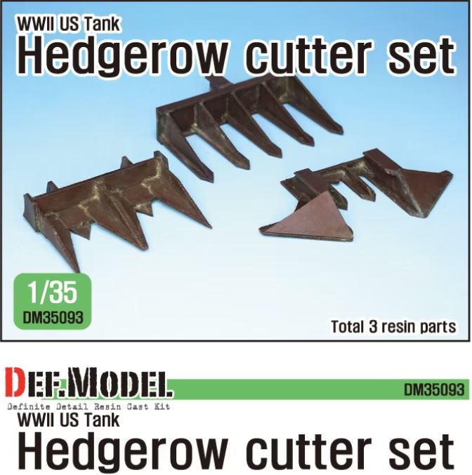 DEF MODEL (1/35) WWII US Tank hedgerow cutter set