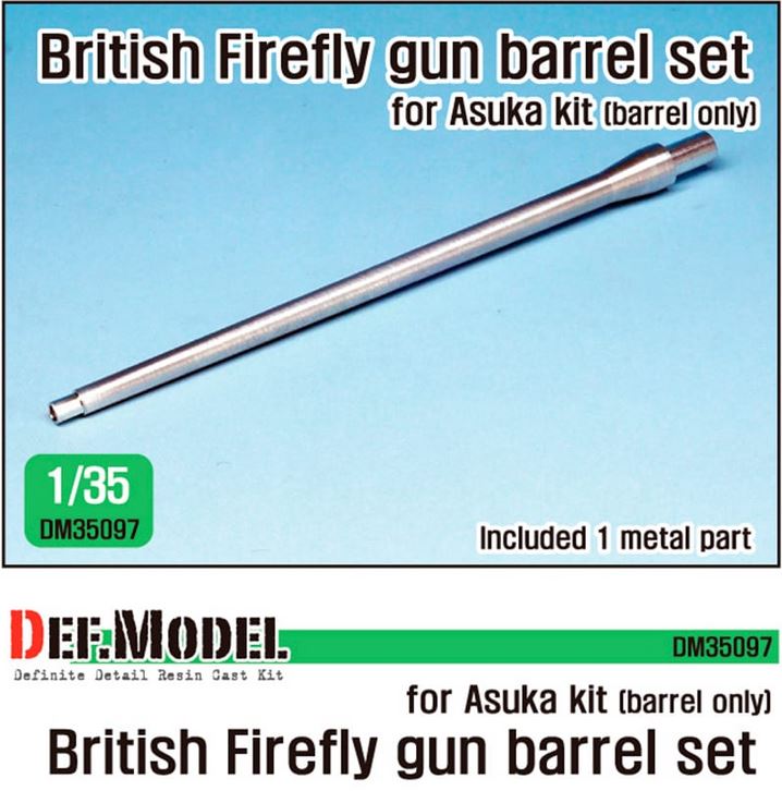 DEF MODEL (1/35) Sherman Firefly Metal Barrel (Except muzzle brake) (for Asuka Kit)