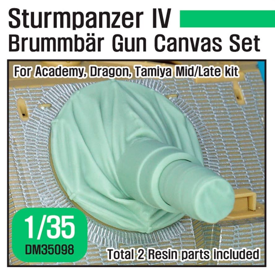 DEF MODEL (1/35) Sturmpanzer IV Brummbär Gun Canvas Set