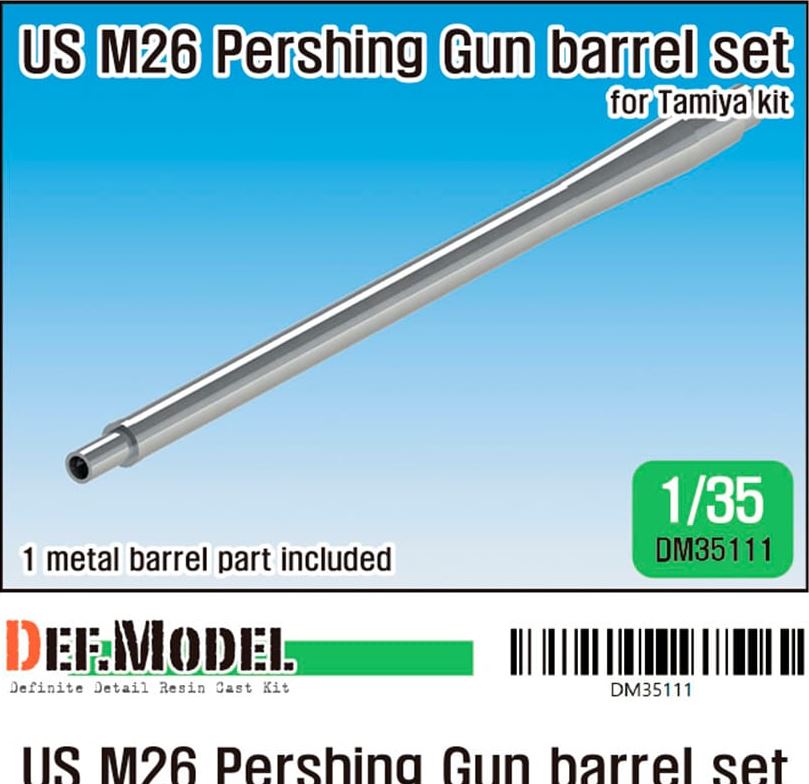 DEF MODEL (1/35) US M26 Pershing Gun Metal Barrel (for Tamiya kit)