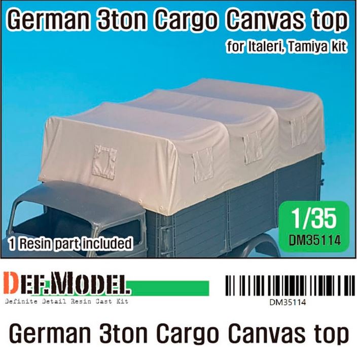 DEF MODEL (1/35) German 3ton Cargo Truck Canvas Top