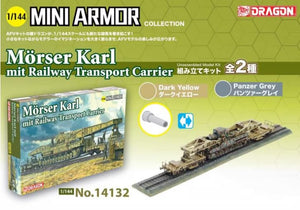 DRAGON (1/144) Morser Karl mit Railway Transport Carrier