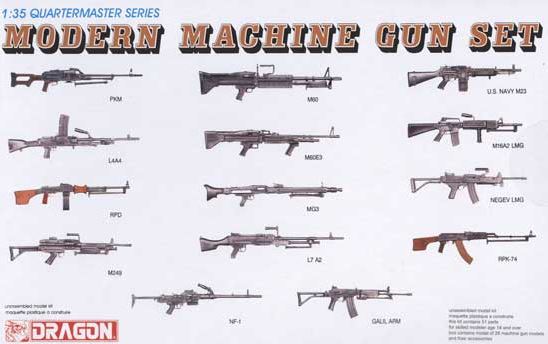 DRAGON (1/35) Modern Machine Gun Set