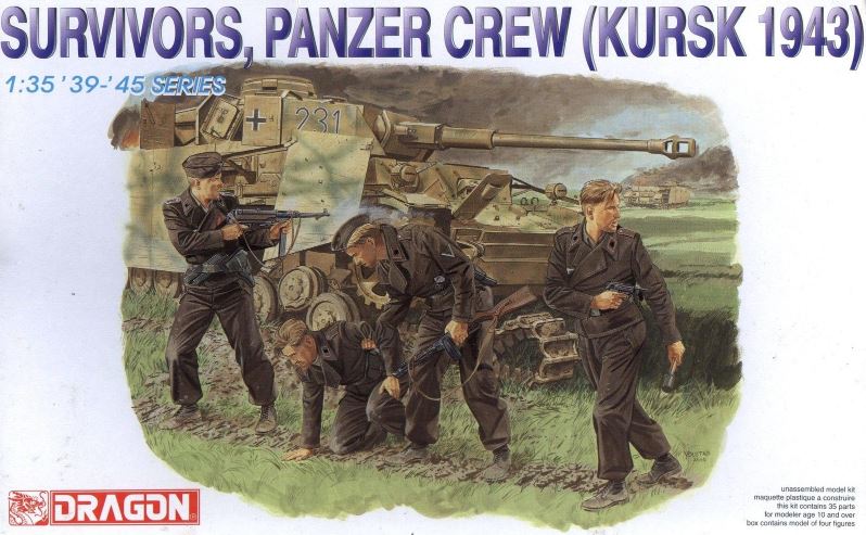 DRAGON (1/35) Survivors, Panzer Crew (Kursk 1943)