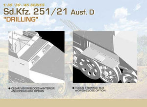 DRAGO (1/35) Sd.Kfz.  251/21 Ausf. D Drilling