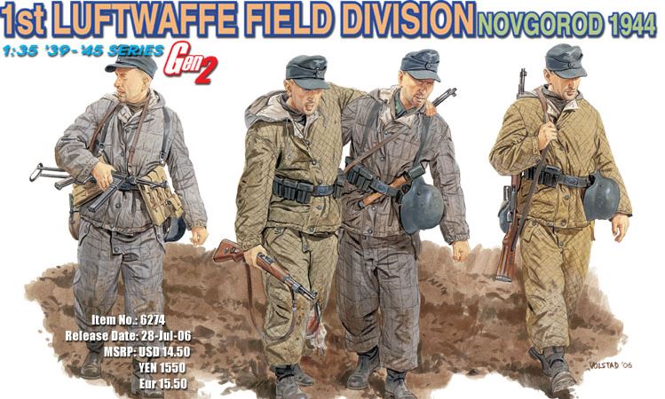 DRAGON (1/35) 1st Luftwaffe Field Division (Novgorod, 1944)