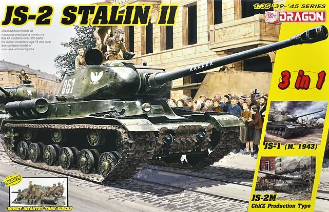 DRAGON (1/35) JS-2 Stalin II + Soviet Infantry Tank Riders