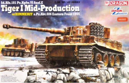 DRAGON Pz.Kpfw.VI Ausf.E Tiger I Mid Production w/Zimmerit s.Pz.Abt.506 Eastern Front 1944