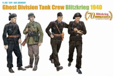 DRAGON (1/35) Ghost Division Tank Crew Blitzkrieg 1940
