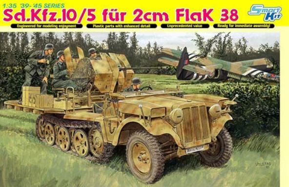 DRAGON (1/35) Sd.Kfz.10/5 für 2cm FlaK 38