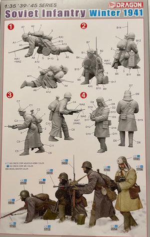 DRAGON (1/35) Soviet Infantry Winter 1941
