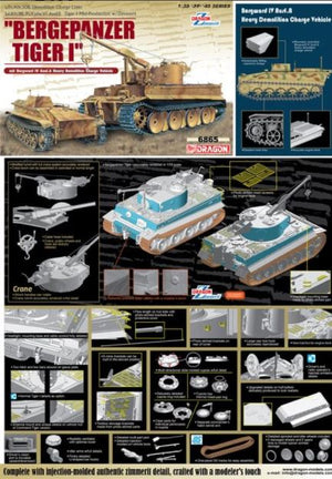 DRAGON Bergepanzer Tiger I Demolition Charge Layer mit Borgward IV Ausf.A Heavy Demolition Charge Vehicle s.Pz.Abt.508