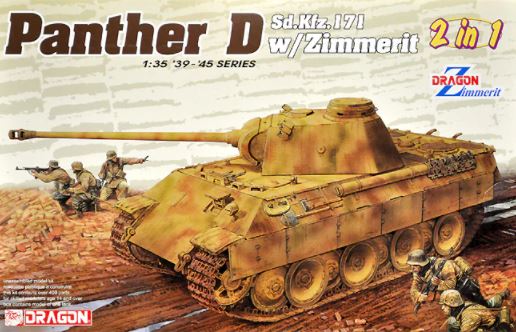 DRAGON (1/35) Panther D Sd.Kfz. 171 w/Zimmerit 2 in 1