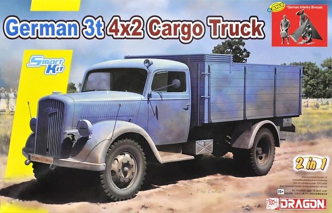 DRAGON (1/35) German 3t 4x2 Cargo Truck (2 in 1)
