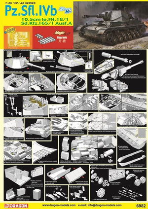 DRAGON (1/35) Pz.Sfl.IVb 10.5cm le.FH.18/1 Sd.Kfz.165/1 Ausf.A