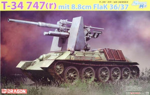 DRAGON (1/35) T-34 747(r) mit 8.8cm FlaK 36/37