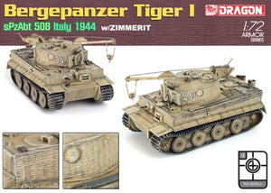 DRAGON (1/72) Bergepanzer Tiger I mit Zimmerit sPzAbt 508 Italien 1944