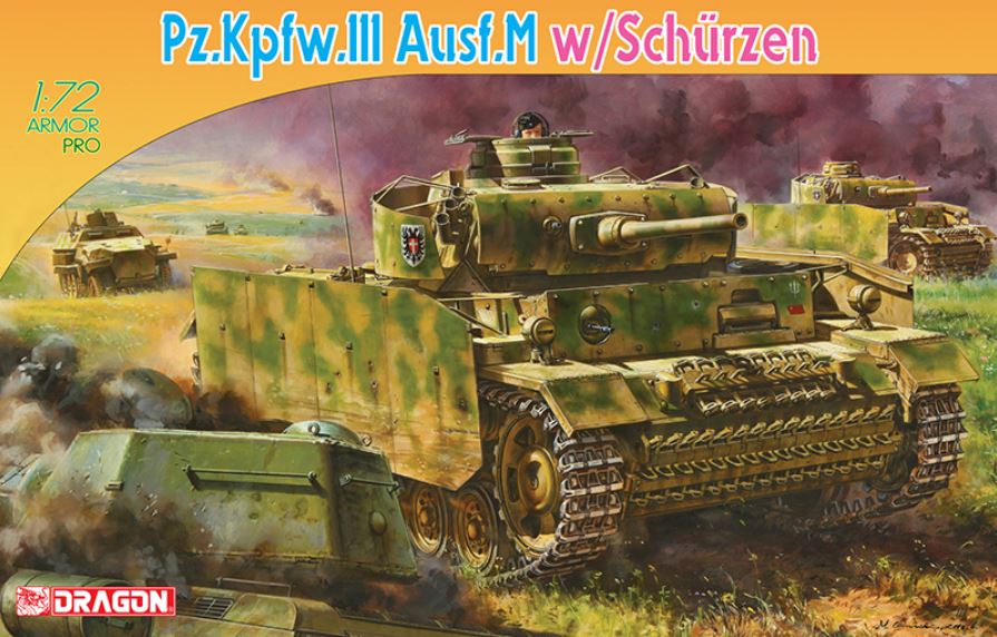 DRAGON (1/72) Pz.Kpfw. III Ausf. M w/ Schürzen