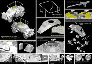 DRAGON (1/72) Sd.Kfz.223 Leichte Panzerspähwagen