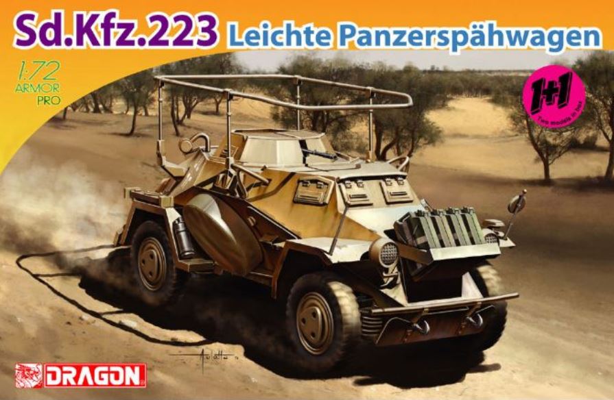 DRAGON (1/72) Sd.Kfz.223 Leichte Panzerspähwagen