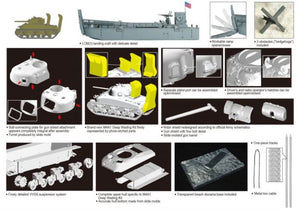 DRAGON (1/72) LCM(3) Landing Craft + M4A1 Sherman w/Deep Wading Kit