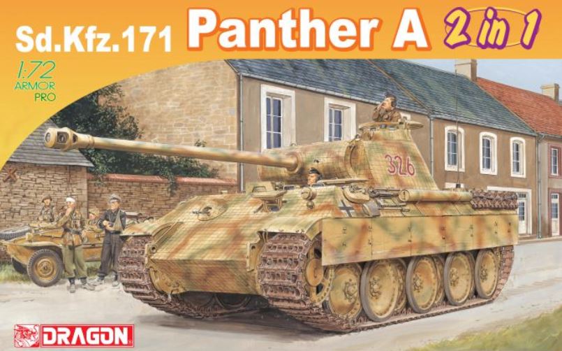 DRAGON (1/72) Sd.Kfz.171 Panther A (2in1)