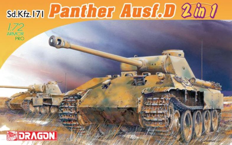 DRAGON (1/72) Sd.Kfz.171 Panther Ausf. D 2 in 1