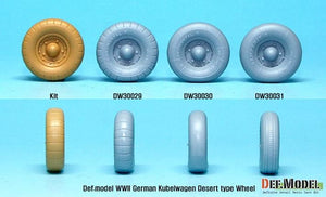 DEF MODEL (1/35) Set di ruote tipo deserto VW tedesco 1 (per kit Tamiya)