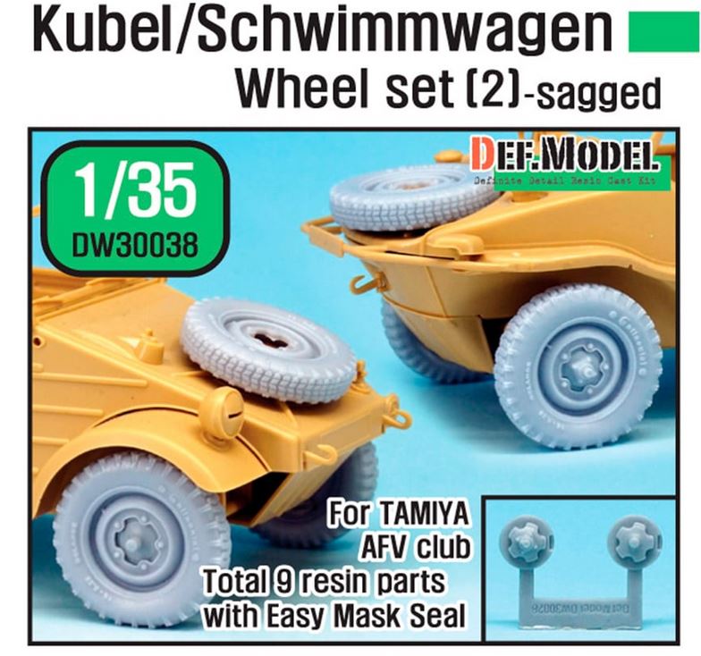 DEF MODEL (1/35) German VW Wheel set 2 (for Tamiya/AFV Club)