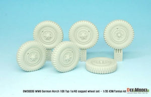 DEF MODEL (1/35) German Horch 108 typ 1a/40 Sagged Wheel set (for ICM/Tamiya Kit)