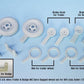 DEF MODEL (1/35) US Trailer and Dodge WC Extra Sagged wheel set (for WC6x6, M101 trailer)