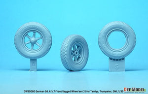 MODELLO DEF (1/35) Sd.kfz.  7 Set di ruote anteriori abbassate (1)