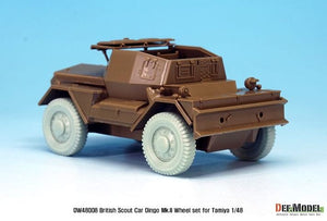 DEF MODEL (1/48) Autoblindo britannica "DINGO" Mk.II Set di ruote (per Tamiya)