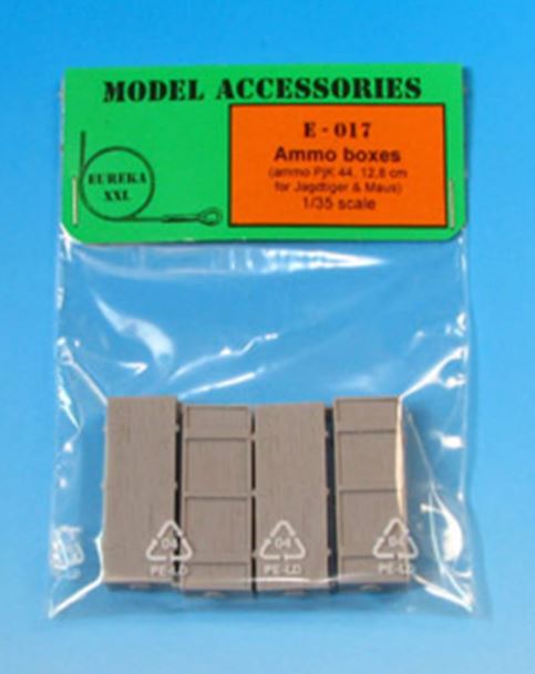 EUREKA Wooden Ammo Boxes for 12.8 cm Pak 44/Kw.K. (Maus)
