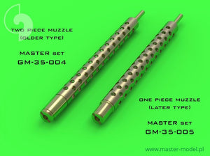 MASTER (1/35) Browning M1919 .30 cal machine gun barrels - two piece muzzle (conical shape) (2pcs)