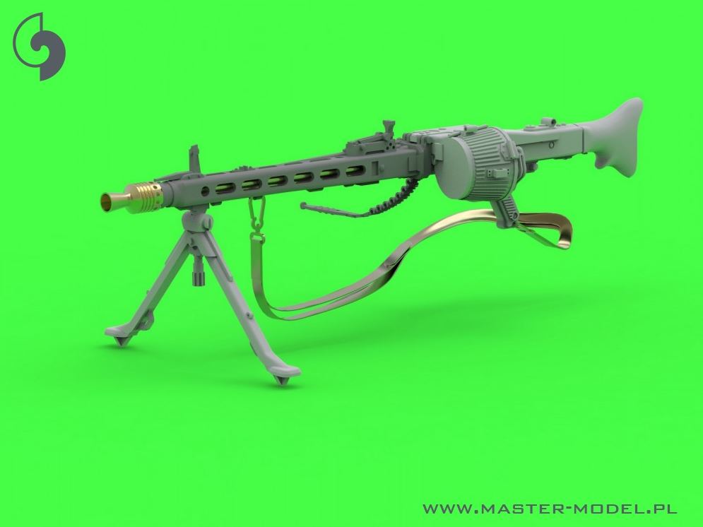 MASTER MG-42 - German Machine Gun (7.92mm) - complete gun incl. brass, resin and PE parts (1pc)