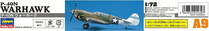 HASEGAWA (1/72) P-40N Warhawk (U.S. Army Air Force Fighter)