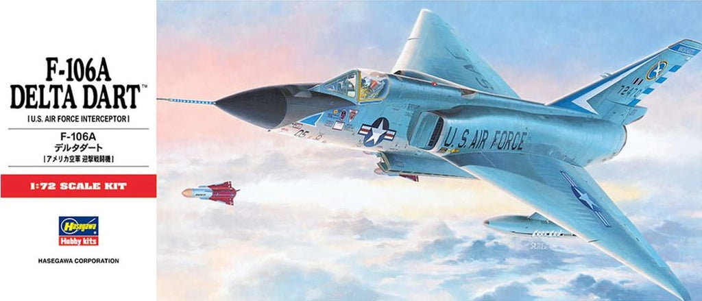 HASEGAWA (1/72) F-106A Delta Dart (U.S. Air Force Interceptor)