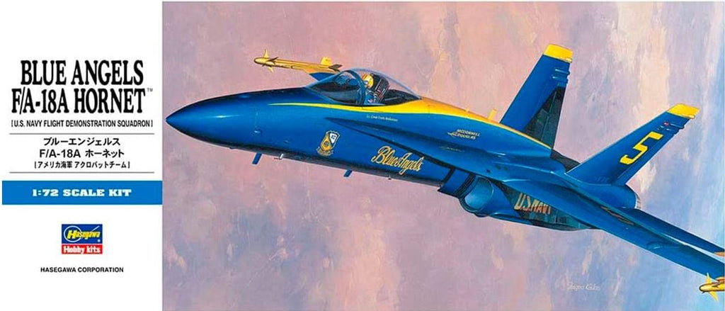HASEGAWA (1/72) Blue Angels F/A-18A Hornet (U.S. Navy Flight Demonstration Squadron)